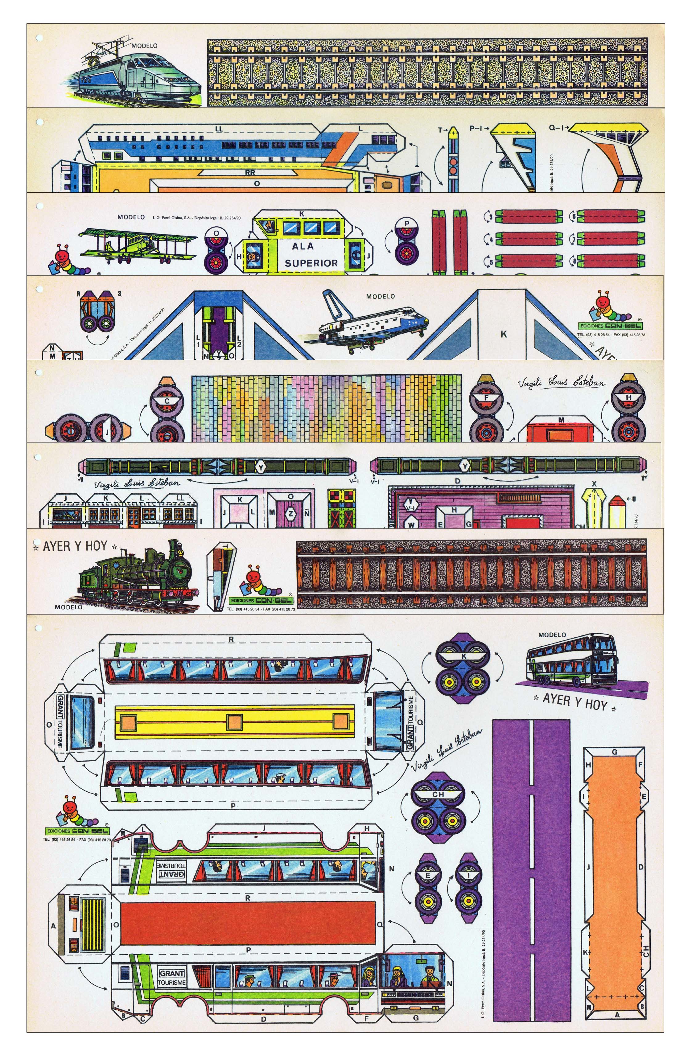 Papercraft recortable de un tigre  Proyectos de manualidades con