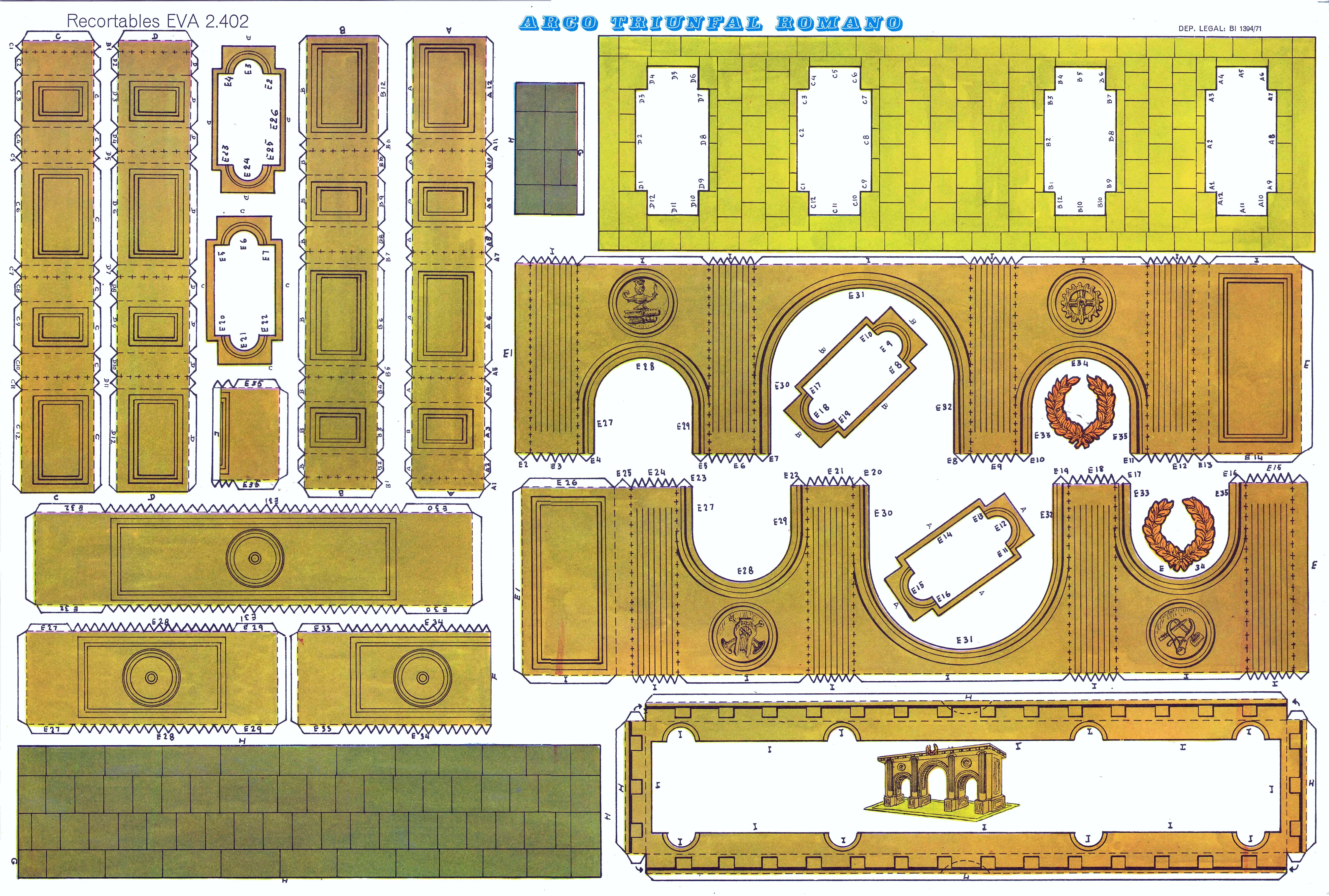 Papercraft recortable de un tigre  Proyectos de manualidades con